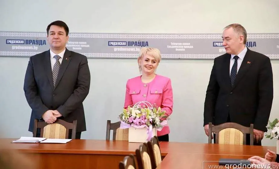 Коллективу газеты «Гродзенская праўда» представили нового главного редактора