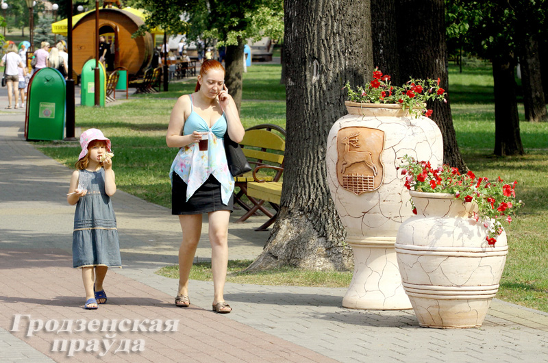 На улицах Гродно появились оригинальные цветочницы На улицах Гродно появились оригинальные цветочницы