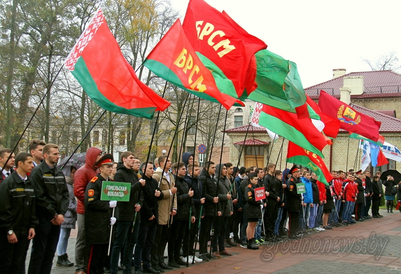 «Академия мужества». Республиканская спартакиада участников молодежных отрядов охраны правопорядка  открылась в Гродно