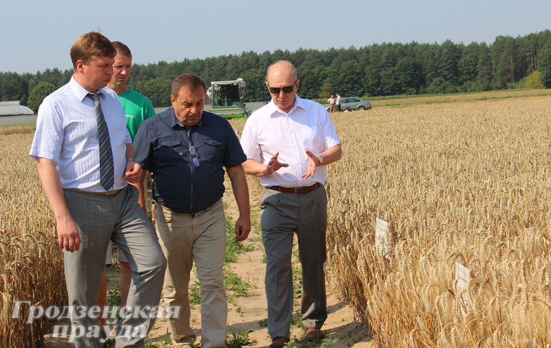 Старшыня аблвыканкама Уладзімір Краўцоў азнаёміўся з сучаснымі распрацоўкамі вучоных для аграрыяў