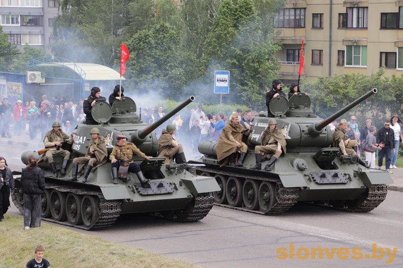 Слоним встретил акцию «Марш Победы» Слоним встретил акцию «Марш Победы»