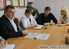 Коллектив «Астравецкай праўды” посетил председатель Белтелерадиокомпании Геннадий Давыдько