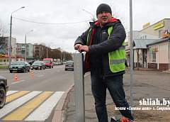 "Говорящий" пешеходный переход находится в Сморгони