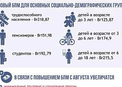 Инфографика: В Беларуси повышен бюджет прожиточного минимума