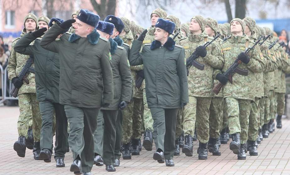 В Гродно пограничники нового пополнения приняли Военную присягу
