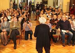 Пісьменнікі сталі настаўнікамі для гродзенскіх школьнікаў