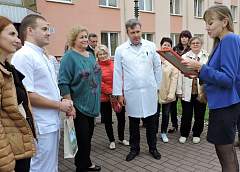 35-тысячным безвизовым туристом в Гродно стала медсестра Доната Рименя из литовского Укмерге