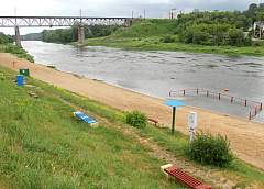 Купание на Центральном пляже в Гродно приостановлено