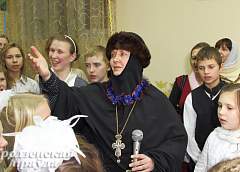 Рождественский утренник прошел для воспитанников воскресной школы Свято-Рождество-Богородичного женского православного монастыря