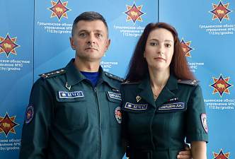 Вместе по жизни и в профессии. Супруги Шершень вместе служат в Гродненском областном управлении МЧС