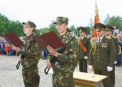 Военную присягу приняли новобранцы частей Гродненского гарнизона и Гродненской пограничной группы