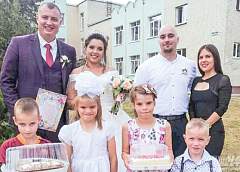 "If you are feeling yourself happy, share this feeling with others." In Volkovysk, the newlyweds arranged a holiday for the pupils of the orphanage