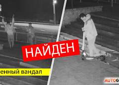  "Злодей найден". Парня, швыряющего прокатный самокат в Неман, опознали 