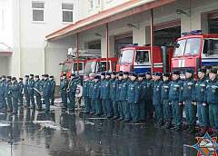 Новую пожарную часть и многоквартирный дом для спасателей открыли в Островце
