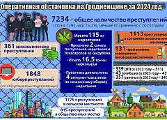 Оперативная обстановка на Гродненщине за 2024 год
