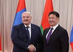 Встреча Александра Лукашенко с Президентом Монголии проходит в Улан-Баторе
