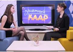  Ангелина Хотян – чемпион Европы по прыжкам на батуте. В студии "Зачетного кадра"  разговор об успехах  и о том, почему она выбрала  этот спорт (Видео) 