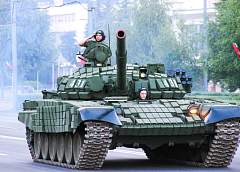 В Гродно прошла репетиция парада с участием военной техники