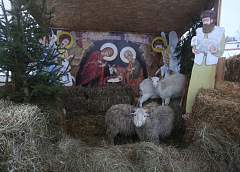 "Alive" den set for Christmas at the Kolozhskaya church