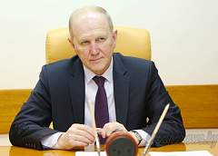 Поздравление председателя облисполкома Владимира Кравцова с 75-летием Гродненской области