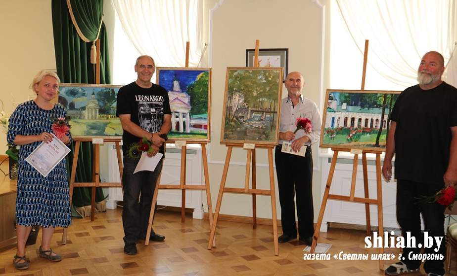 Пленэр у Залессі сабраў мастакоў з Літвы і Беларусі