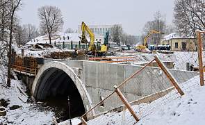 Как идет реконструкция моста через реку Юрисдику в Гродно