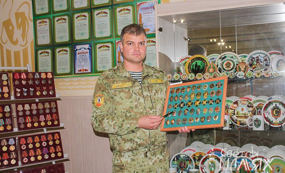 Максим Кострома из Сморгони собрал коллекцию пограничной символики Максим Кострома из Сморгони собрал коллекцию пограничной символики
