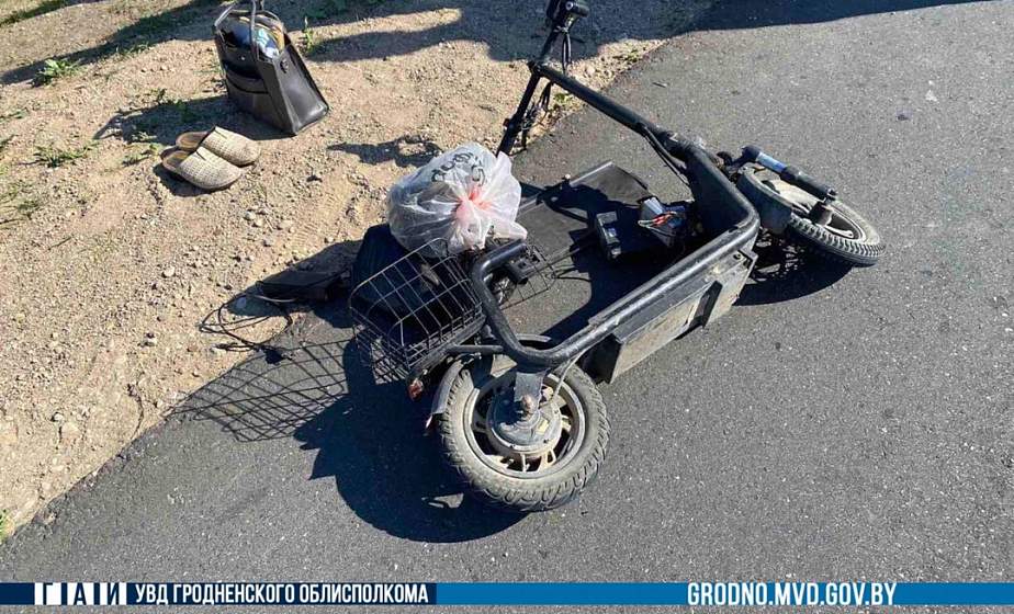 Женщина на электросамокате попала в ДТП в Островецком районе