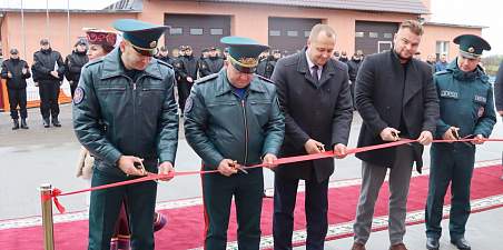 Новый гараж для спецтехники РОЧС появился в Кореличах