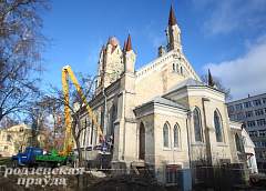 В Гродно идут работы по реставрации лютеранской кирхи (ФОТО)