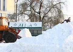 Самая большая высота снежного покрова в 46 сантиметров наблюдается в Могилеве