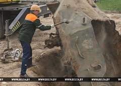 В Гродно под землей нашли бронетранспортер времен войны