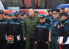 Тренировка по ресурсному обеспечению Лидского районного отдела МЧС проходит в Лиде 