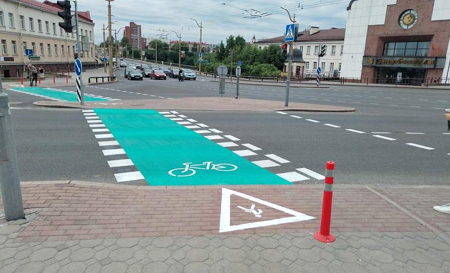 В Гродно появился первый велопереезд В Гродно появился первый велопереезд
