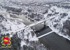 В Гродно продолжаются работы по капитальному ремонту моста по улице Поповича