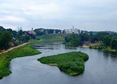 Уровень воды на отдельных участках реки Неман достиг опасно низкой отметки