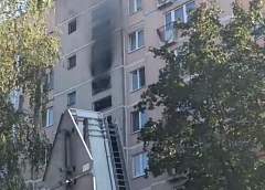 На улице Репина в Гродно ликвидировали пожар в многоэтажке
