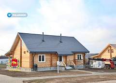 Под Гродно возвели первые дома по технологии двойного бруса