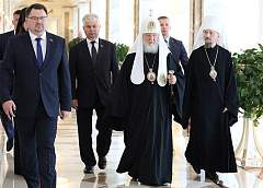 Патриарх Кирилл наградил Александра Лукашенко орденом Святого благоверного князя Даниила Московского I степени