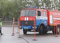 В Гродно определили лучших в стране водителей органов и подразделений МЧС