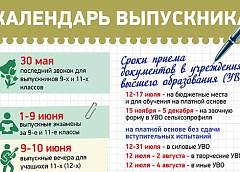 Инфографика: Календарь выпускника