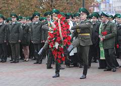 Торжественный митинг по случаю 80-летия со дня образования Гродненской пограничной группы прошел в Гродно