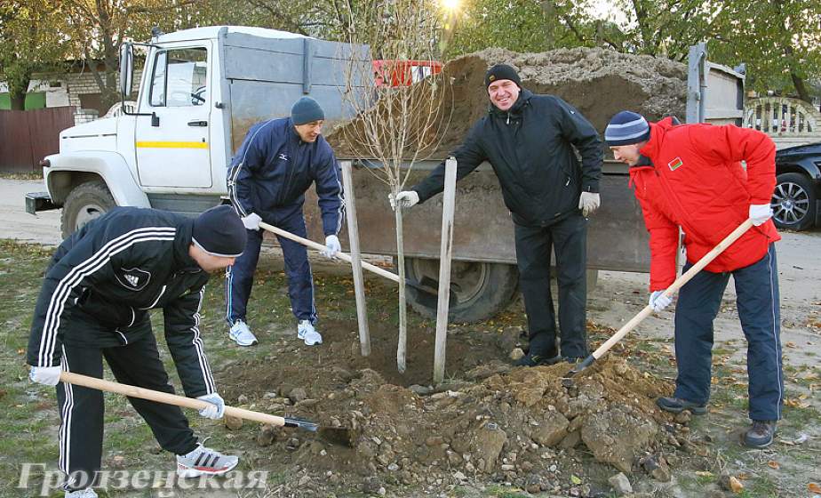 Во время субботника в Гродно посадили около 600 деревьев Во время субботника в Гродно посадили около 600 деревьев