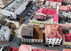 Films about the war were shot here. Abandoned buildings revive in the historical part of Grodno