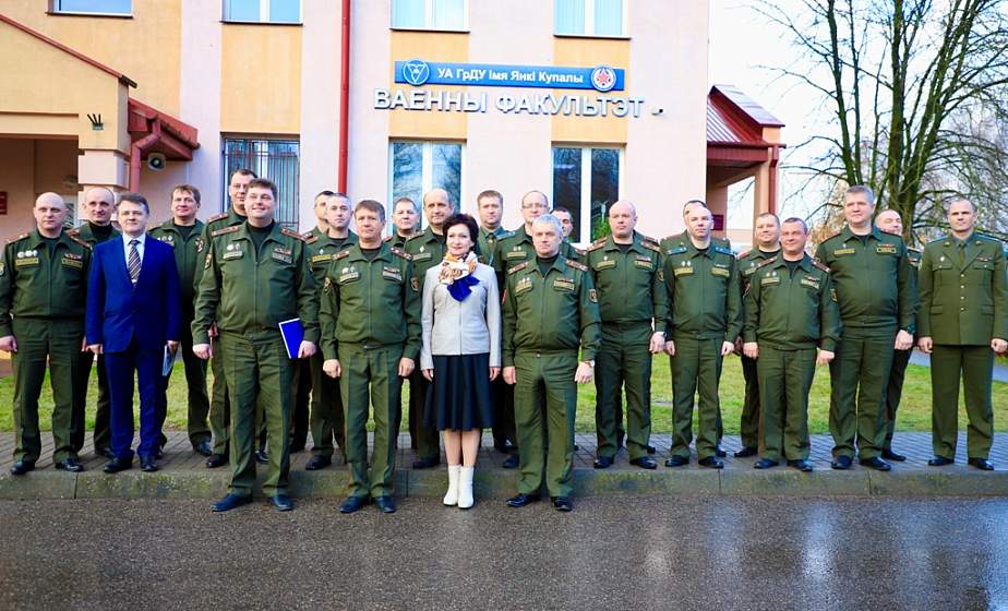 Военный факультет ГрГУ участвует в смотре-конкурсе на звание лучшего военного факультета учреждений высшего образования